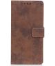 OnePlus 9 Hoesje Vintage Portemonnee Book Case Bruin