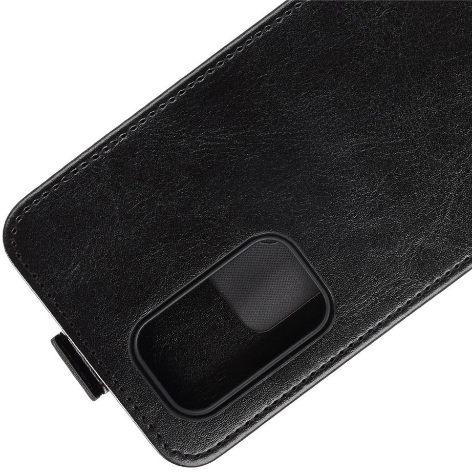 OnePlus 9 Hoesje Verticale Flip Wallet Case Kunstleer Zwart afbeelding 3