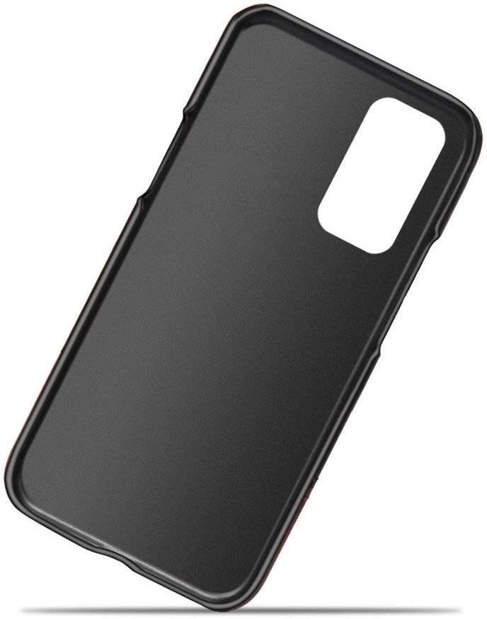OnePlus 9 Hoesje met Kunstleer Coating Back Cover Rood afbeelding 4