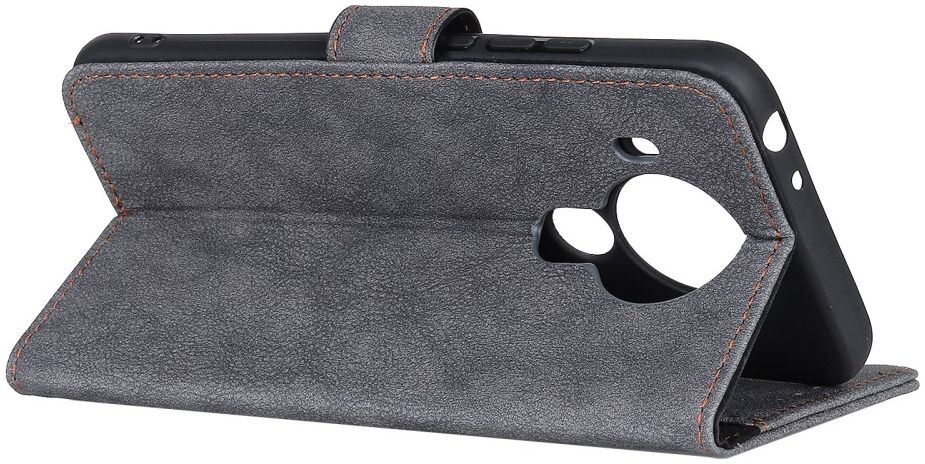 KHAZNEH Nokia 5.4 Hoesje Retro Wallet Book Case met Stand Zwart afbeelding 7