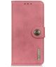 KHAZNEH Nokia 5.4 Hoesje Portemonnee Book Case Roze