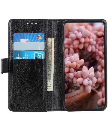 Nokia 5.4 Hoesje Wallet Book Case met Pasjes Zwart Hoesjes
