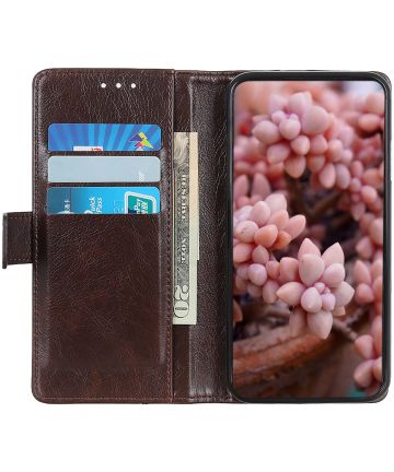 Nokia 5.4 Hoesje Wallet Book Case met Pasjes Coffee Hoesjes