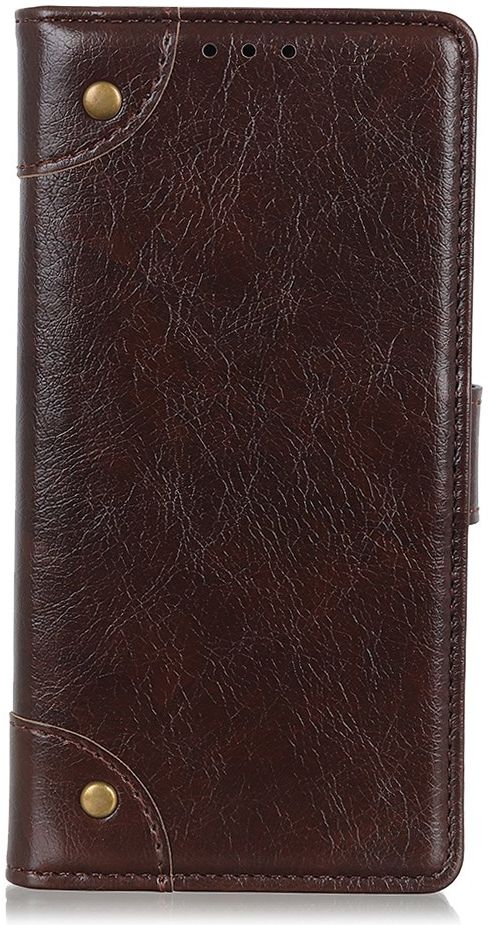 Nokia 5.4 Hoesje Wallet Book Case met Pasjes Coffee afbeelding 2