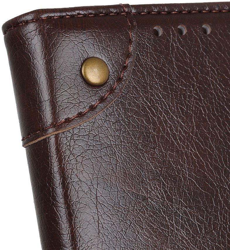 Nokia 5.4 Hoesje Wallet Book Case met Pasjes Coffee afbeelding 9