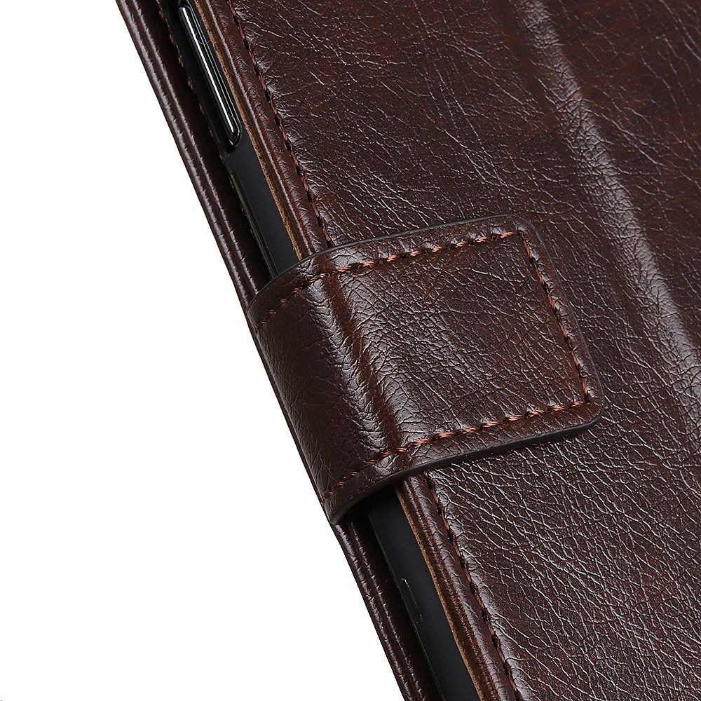Nokia 5.4 Hoesje Wallet Book Case met Pasjes Coffee afbeelding 10