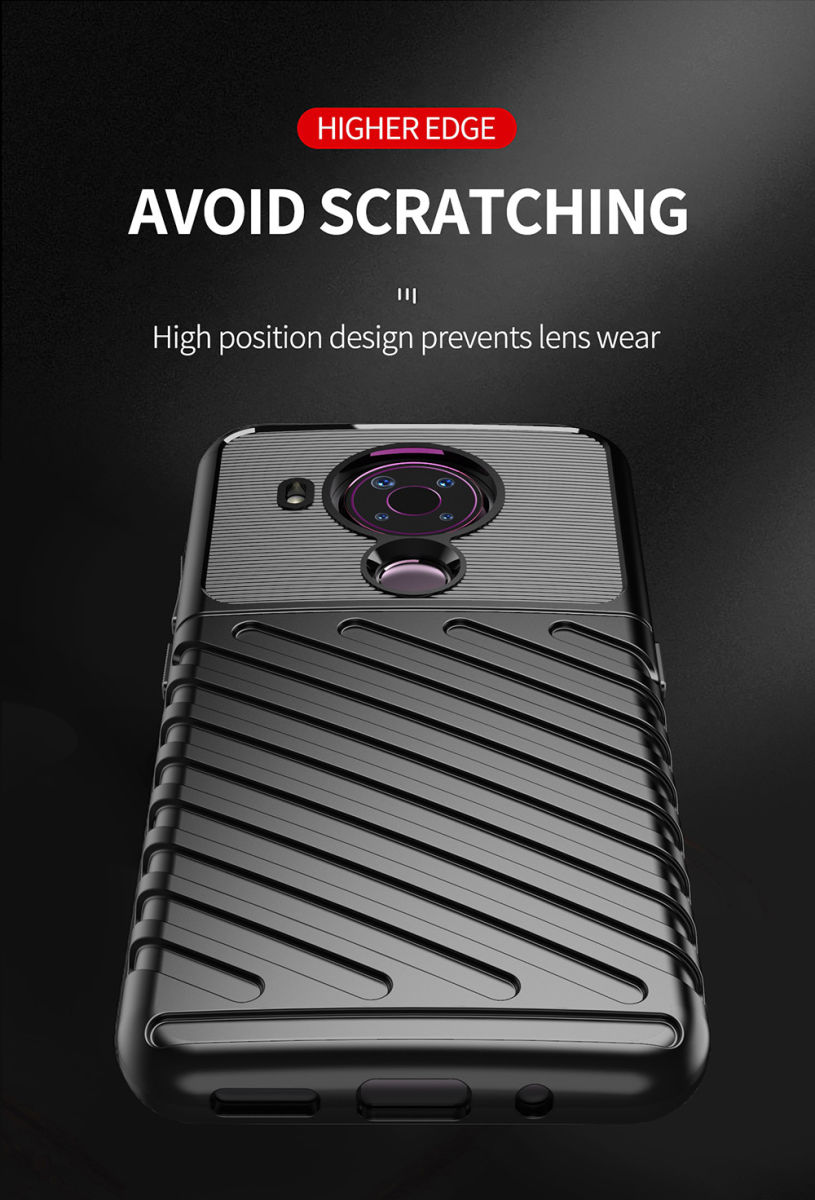 Nokia 5.4 Hoesje Thunder Series Back Cover TPU Groen afbeelding 6