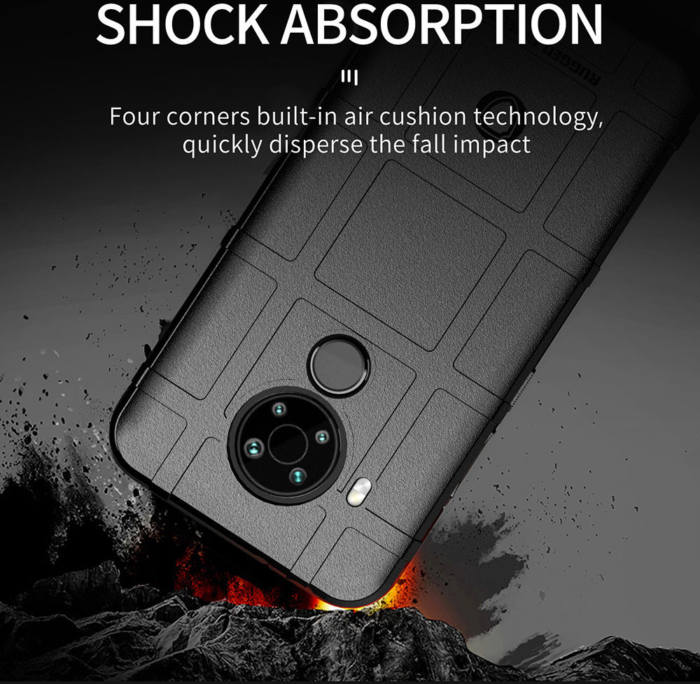 Nokia 5.4 Hoesje Shock Proof Rugged Shield Back Cover Blauw afbeelding 2