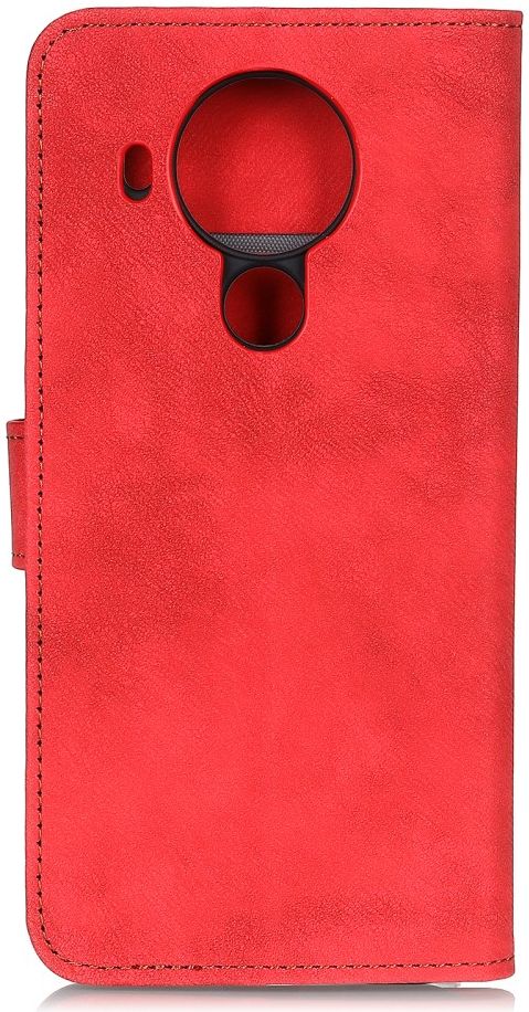 Nokia 5.4 Portemonnee Hoesje met Standaard Kunstleer Rood afbeelding 2