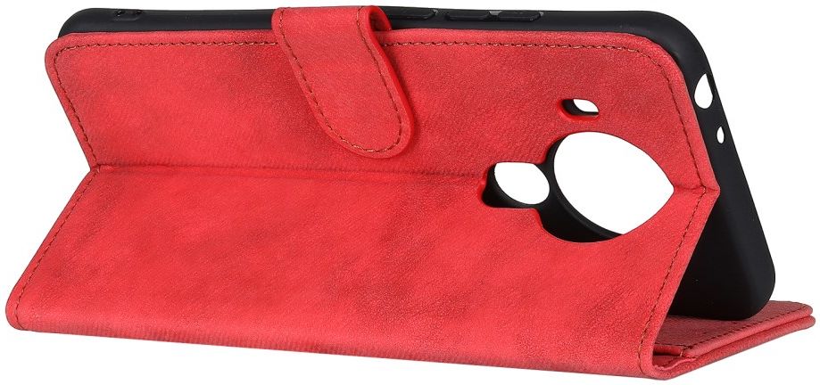 Nokia 5.4 Portemonnee Hoesje met Standaard Kunstleer Rood afbeelding 6