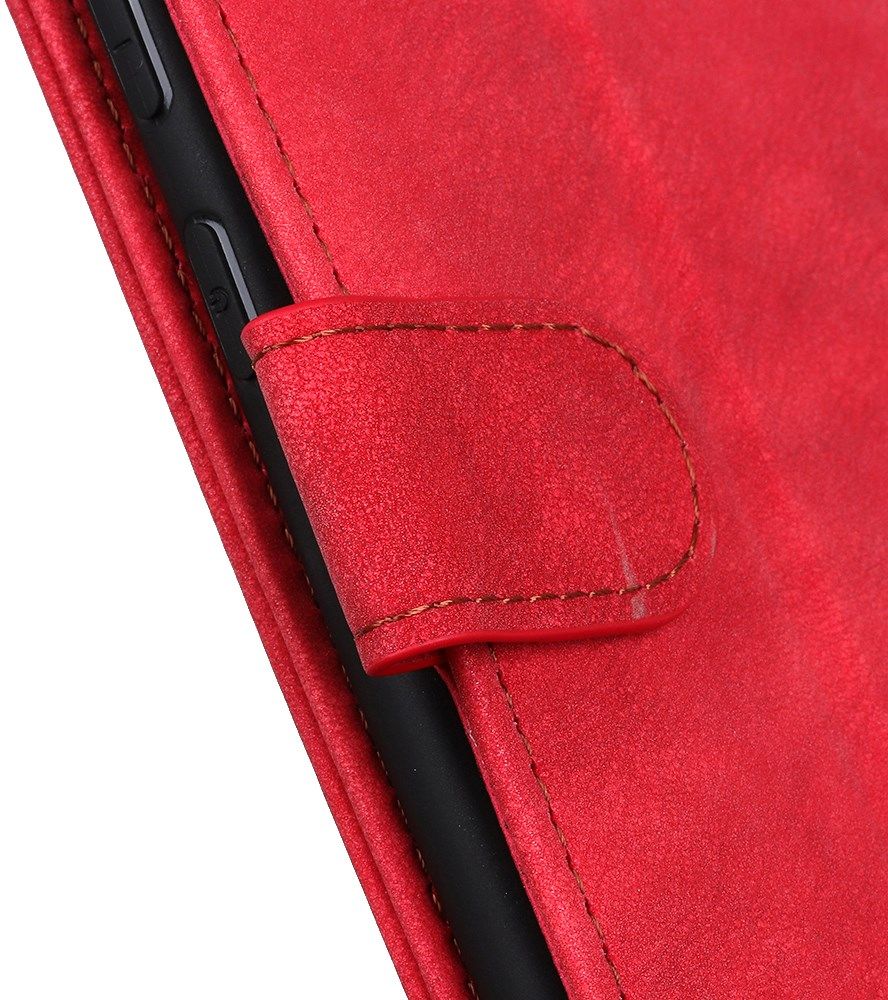 Nokia 5.4 Portemonnee Hoesje met Standaard Kunstleer Rood afbeelding 8