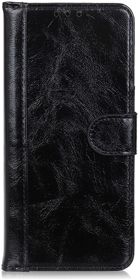 Nokia 5.4 Hoesje Wallet Book Case Kunstleer Zwart afbeelding 2