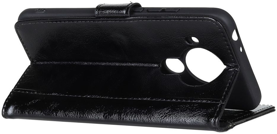 Nokia 5.4 Hoesje Wallet Book Case Kunstleer Zwart afbeelding 6