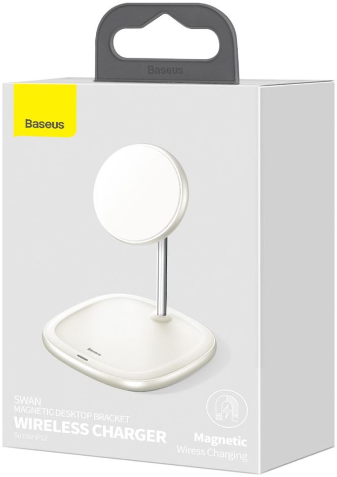 Baseus Bureau Houder Draadloos Opladen 15W voor Apple MagSafe Wit afbeelding 22