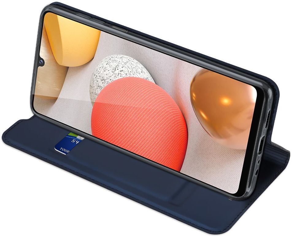 Dux Ducis Skin Pro Series Samsung Galaxy A12 Hoesje Portemonnee Blauw afbeelding 8