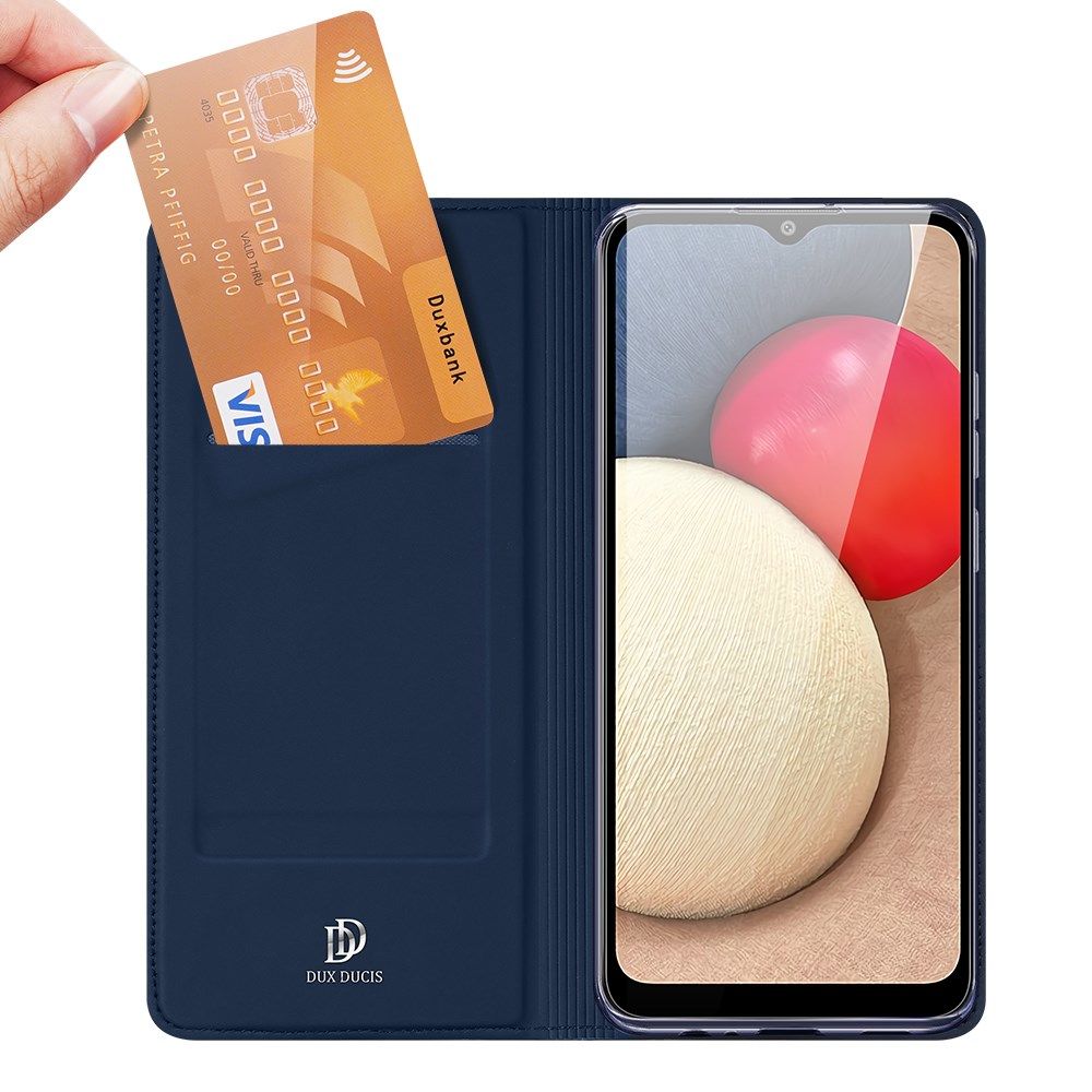 Dux Ducis Skin Pro Series Samsung Galaxy A02s Hoesje Portemonnee Blauw afbeelding 2