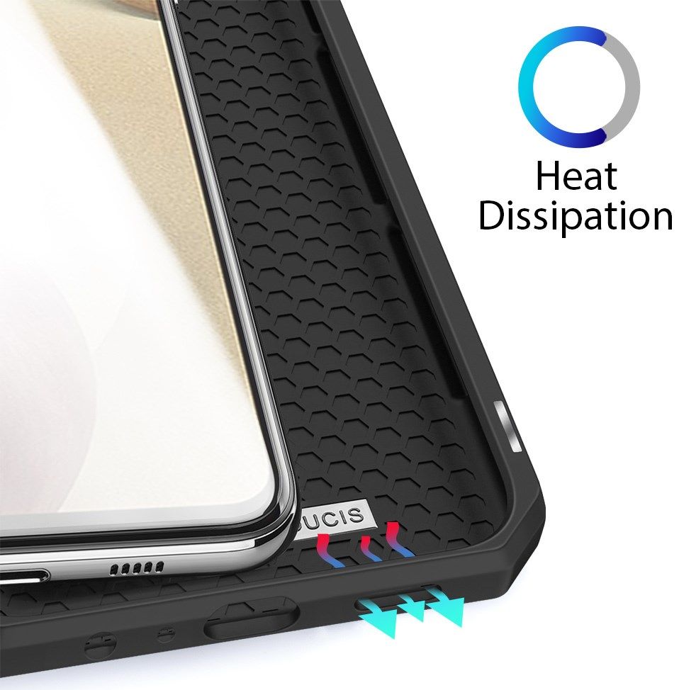 Dux Ducis Skin X Series Samsung Galaxy A12 Hoesje Book Case Zwart afbeelding 4