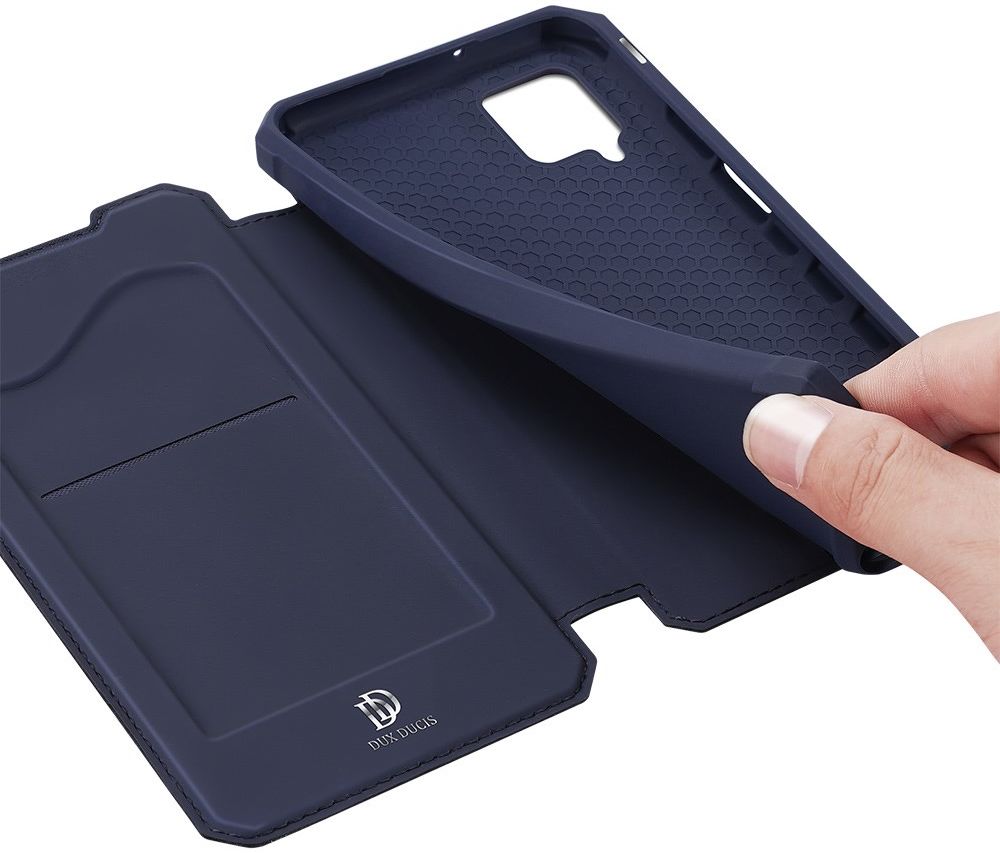 Dux Ducis Skin X Series Samsung Galaxy A12 Hoesje Book Case Blauw afbeelding 3