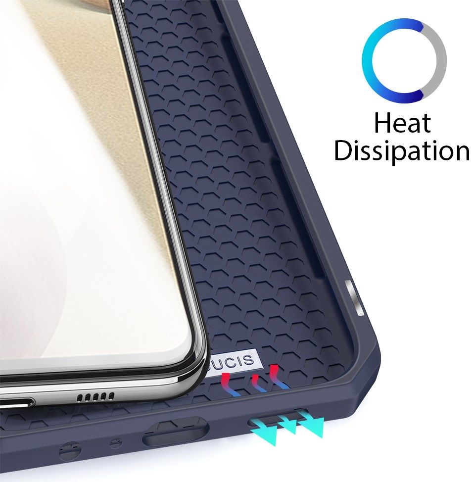 Dux Ducis Skin X Series Samsung Galaxy A12 Hoesje Book Case Blauw afbeelding 4