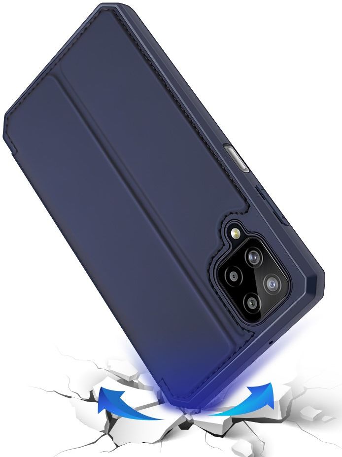 Dux Ducis Skin X Series Samsung Galaxy A12 Hoesje Book Case Blauw afbeelding 9