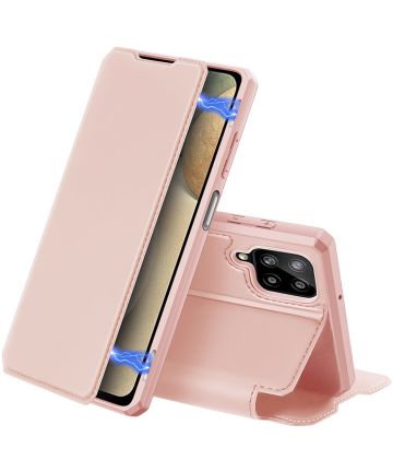 Dux Ducis Skin X Series Samsung Galaxy A12 Hoesje Book Case Roze Hoesjes