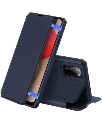 Dux Ducis Skin X Series Samsung Galaxy A02s Hoesje Book Case Blauw Hoesjes