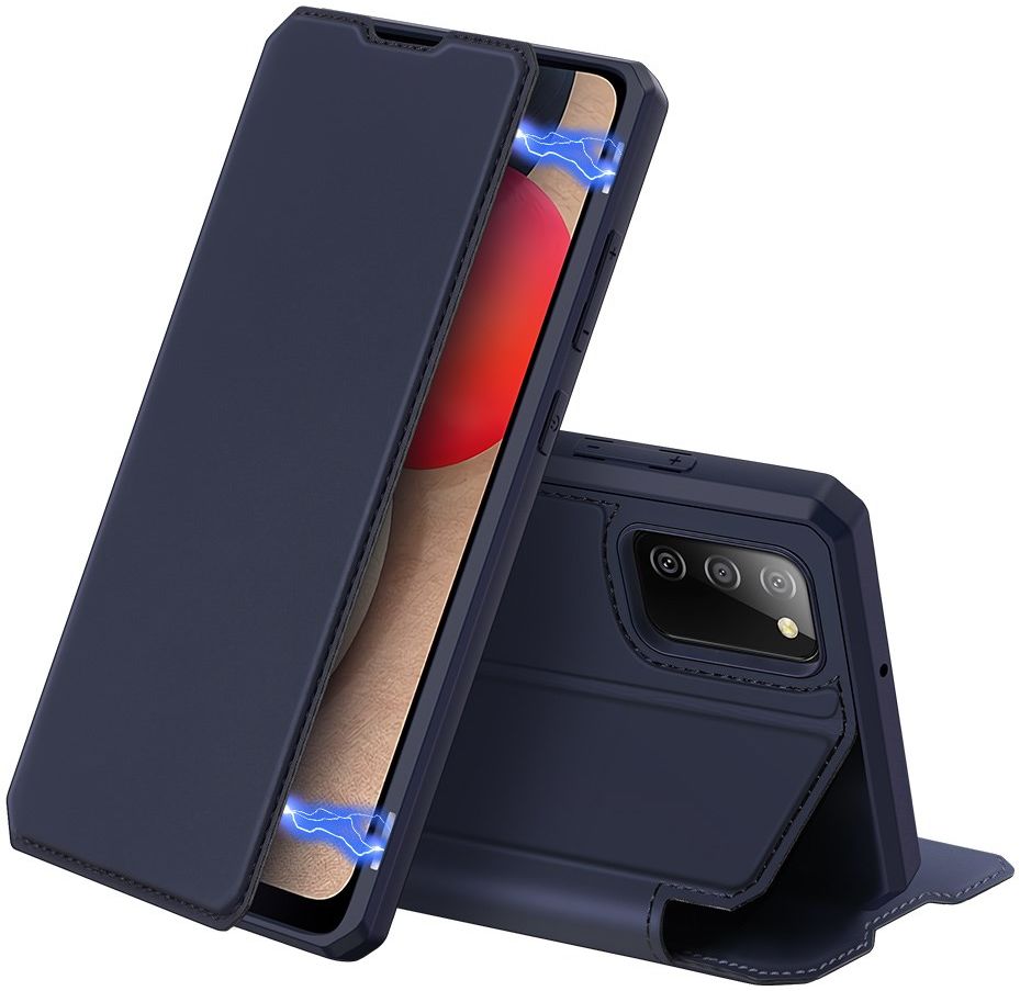Dux Ducis Skin X Series Samsung Galaxy A02s Hoesje Book Case Blauw afbeelding 1