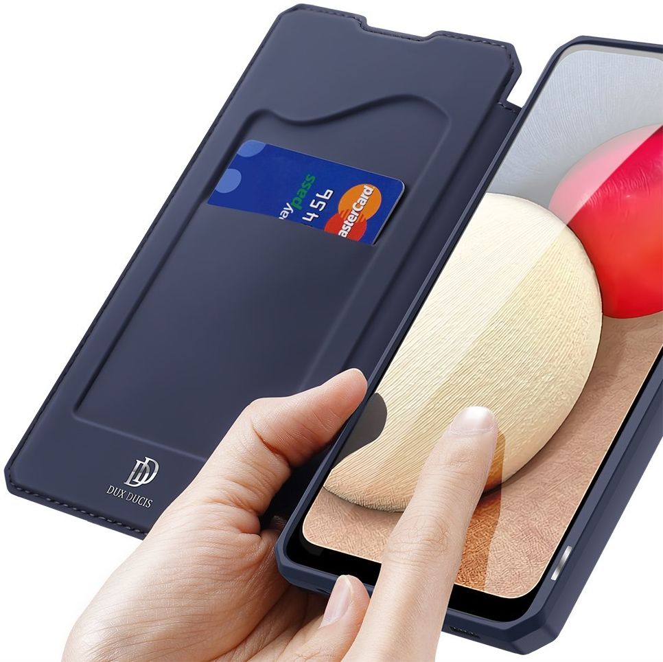 Dux Ducis Skin X Series Samsung Galaxy A02s Hoesje Book Case Blauw afbeelding 4
