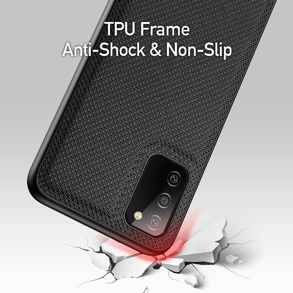 Dux Ducis Fino Series Samsung Galaxy A02s Hoesje Back Cover Zwart afbeelding 4
