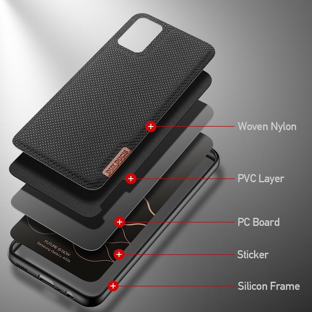 Dux Ducis Fino Series Samsung Galaxy A02s Hoesje Back Cover Zwart afbeelding 7