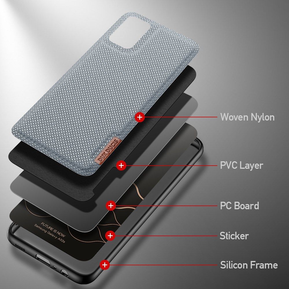 Dux Ducis Fino Series Samsung Galaxy A02s Hoesje Back Cover Blauw afbeelding 7