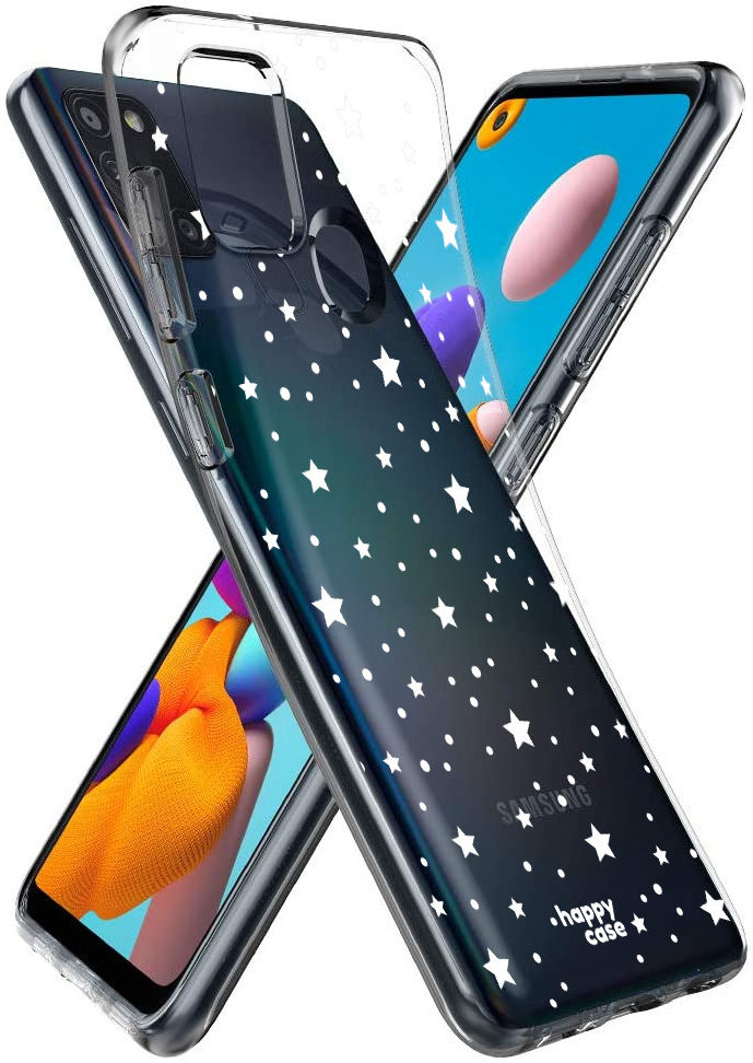 HappyCase Samsung Galaxy A21S Flexibel TPU Hoesje Sterretjes Print afbeelding 2