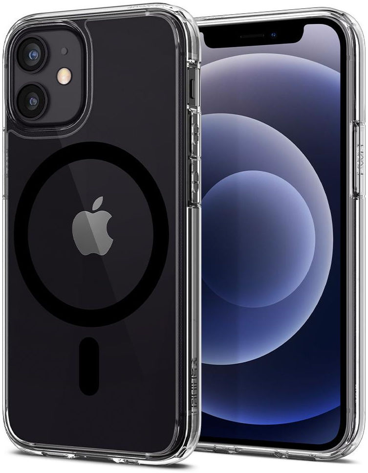 Spigen Ultra Hybrid iPhone 12/12 Pro Hoesje MagSafe Transparant/Zwart afbeelding 2