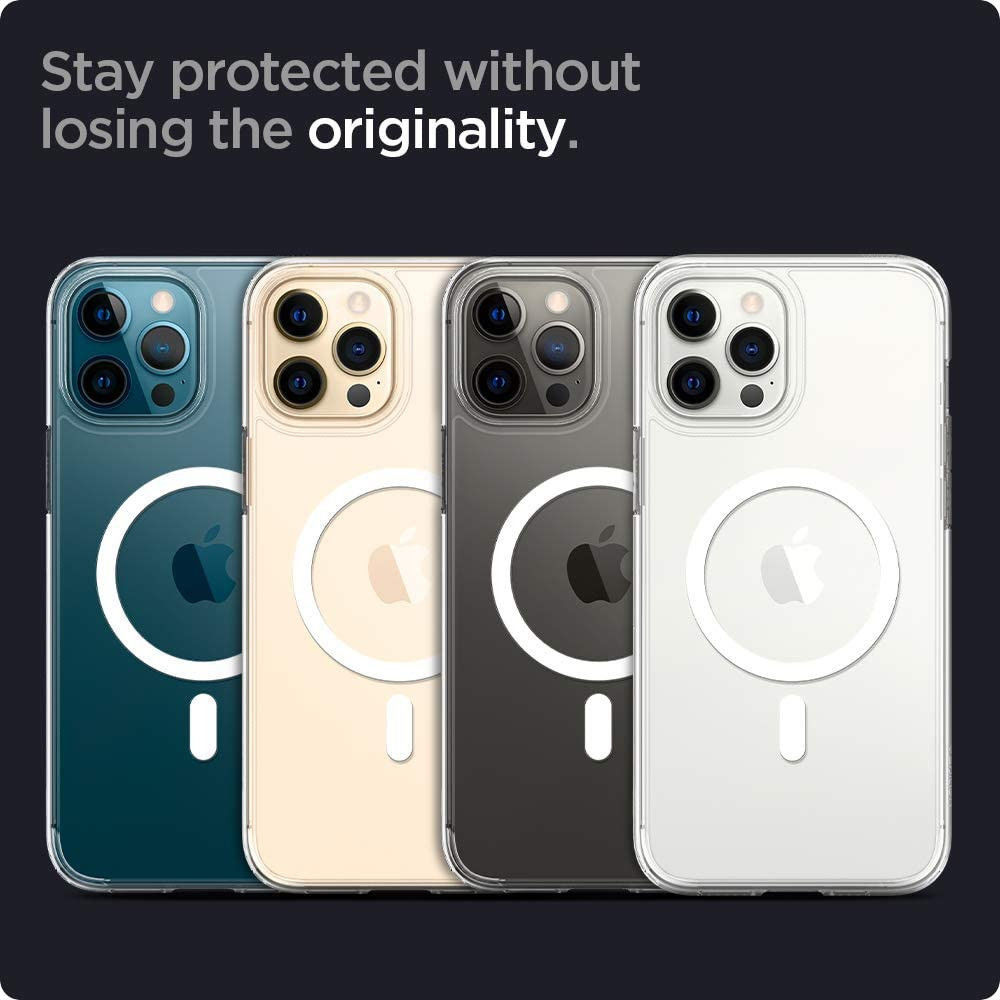 Spigen Ultra Hybrid iPhone 12/12 Pro Hoesje MagSafe Transparant/Zwart afbeelding 10