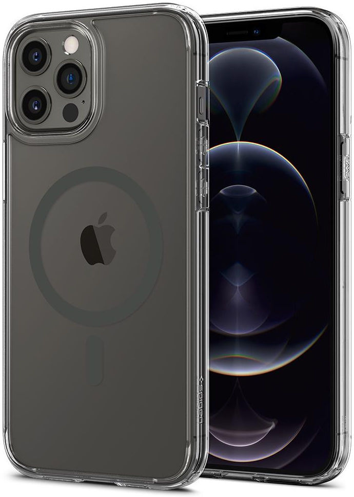 Spigen Ultra Hybrid iPhone 12 Pro Max Hoesje MagSafe Transparant/Grijs