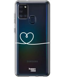 HappyCase Samsung Galaxy A21S Flexibel TPU Hoesje Hartje Print
