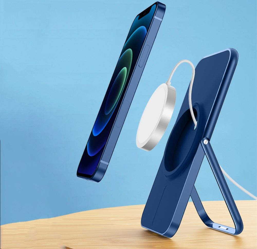 Verstelbare Opvouwbare Houder Standaard voor Apple MagSafe Blauw afbeelding 4