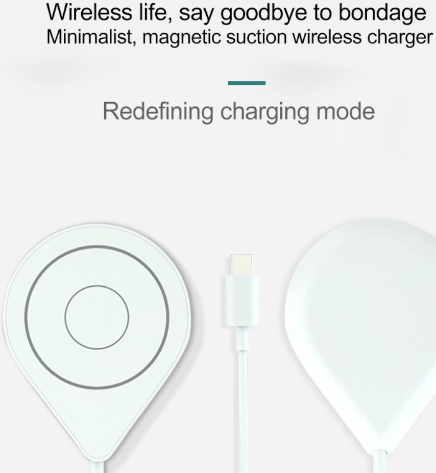 T15 Compacte Magnetisch Draadloze Oplader 15W voor Apple MagSafe Zwart afbeelding 7