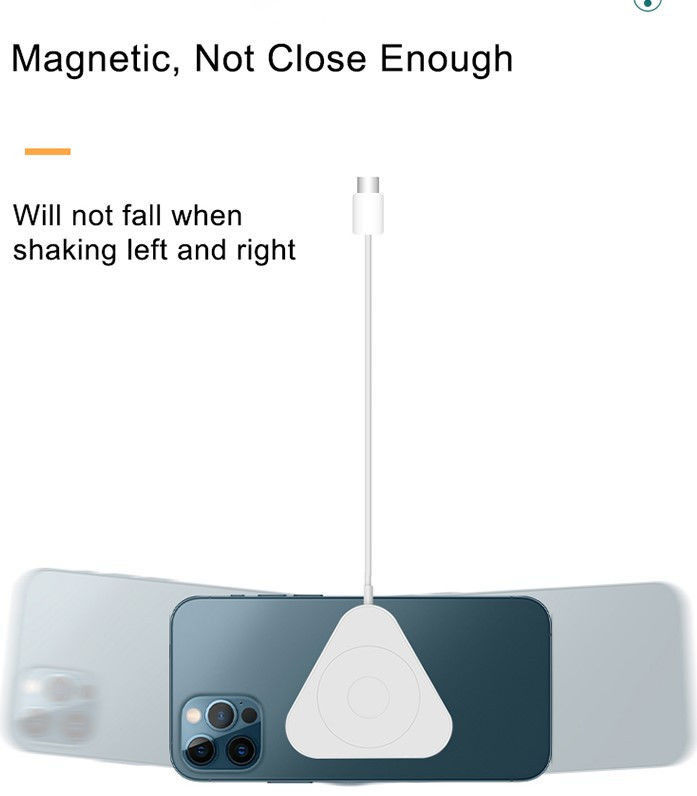Magnetische Draadloze Oplader 15W iPhone 12 / 13 voor MagSafe Wit afbeelding 2