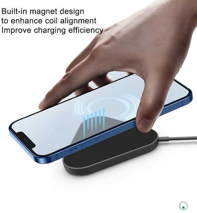Magnetische Draadloze Oplader 15W iPhone 12 / 13 voor MagSafe Wit afbeelding 6