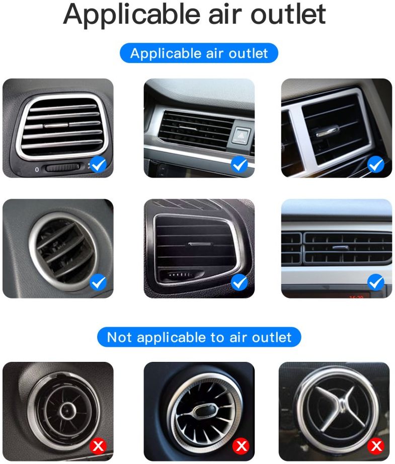 Telefoonhouder Ventilatierooster met MagSafe en 15W QI Opladen Wit afbeelding 11