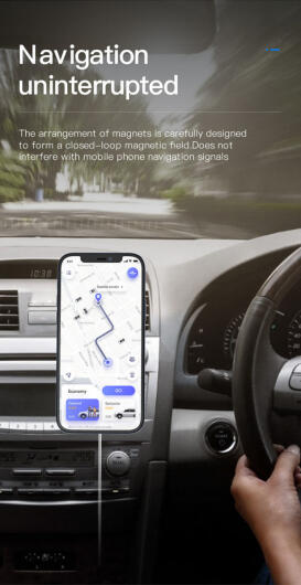 Telefoonhouder Ventilatierooster met MagSafe en 15W QI Opladen Wit afbeelding 10
