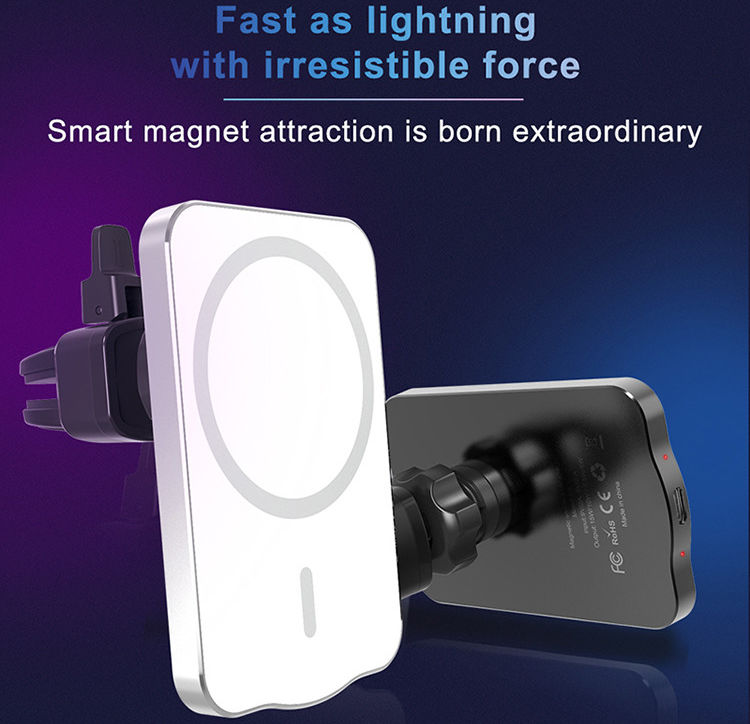 Telefoon Houder Ventilatierooster voor MagSafe met 15W Opladen Zwart afbeelding 13