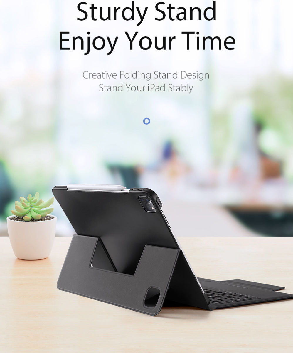 Dux Ducis Apple iPad Pro 12.9 (2018/2020) Hoes Bluetooth Toetsenbord afbeelding 11