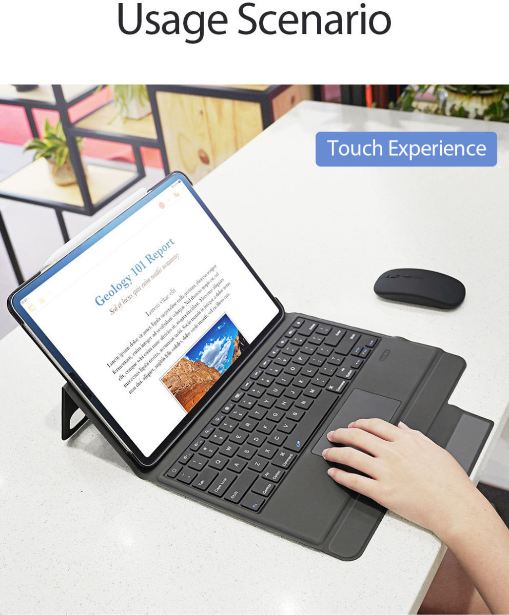 Dux Ducis Apple iPad Pro 12.9 (2018/2020) Hoes Bluetooth Toetsenbord afbeelding 13