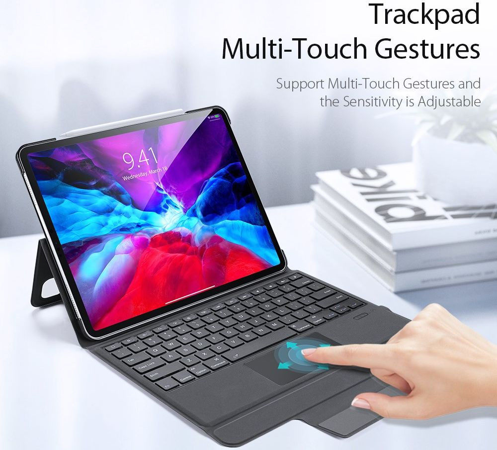 Dux Ducis Apple iPad Pro 12.9 (2018/2020) Hoes Bluetooth Toetsenbord afbeelding 7