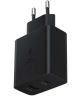 Originele Samsung 35W Power Adapter Duo USB-C / USB-A Snellader Zwart