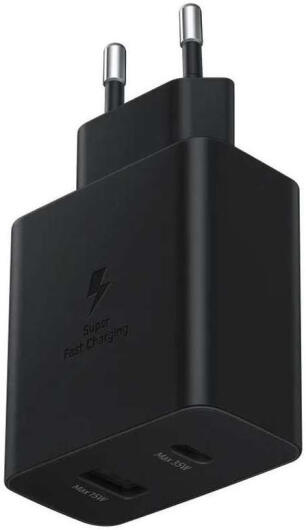 Originele Samsung 35W Power Adapter Duo USB-C / USB-A Snellader Zwart afbeelding 3