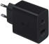 Originele Samsung 35W Power Adapter Duo USB-C / USB-A Snellader Zwart afbeelding 1