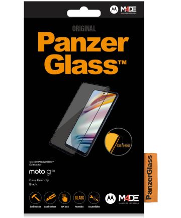 PanzerGlass Motorola Moto G60s Screen Protector Case Friendly Zwart Screen Protectors